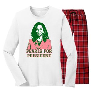 Kamala Harris Presidential Run For President Women's Long Sleeve Flannel Pajama Set 