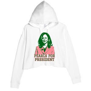 Kamala Harris Presidential Run For President Crop Fleece Hoodie