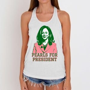 Kamala Harris Presidential Run For President Women's Knotted Racerback Tank