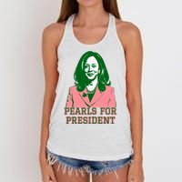 Kamala Harris Presidential Run For President Women's Knotted Racerback Tank