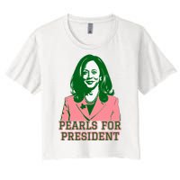 Kamala Harris Presidential Run For President Women's Crop Top Tee