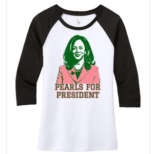 Kamala Harris Presidential Run For President Women's Tri-Blend 3/4-Sleeve Raglan Shirt