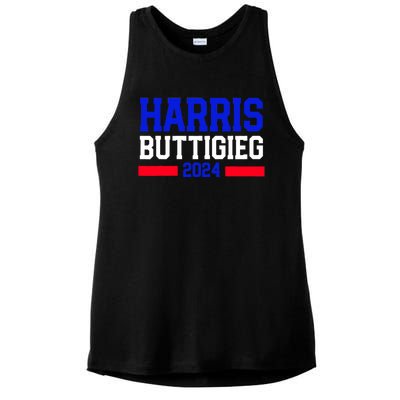 Kamala Harris Pete Buttigieg 2024 Usa President Ladies PosiCharge Tri-Blend Wicking Tank