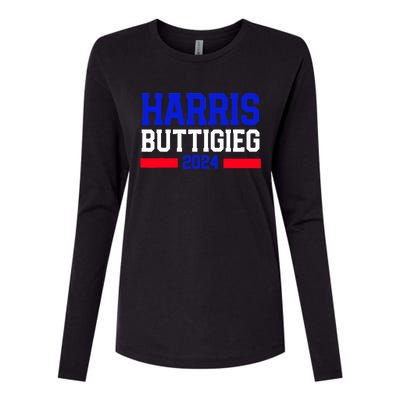 Kamala Harris Pete Buttigieg 2024 Usa President Womens Cotton Relaxed Long Sleeve T-Shirt