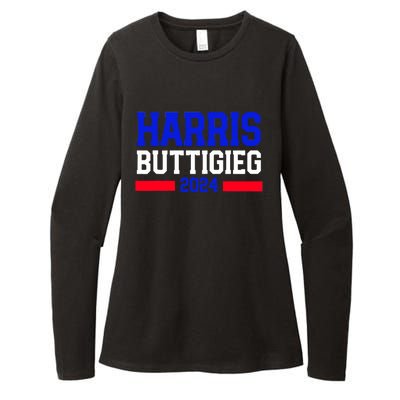 Kamala Harris Pete Buttigieg 2024 Usa President Womens CVC Long Sleeve Shirt