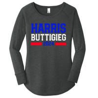 Kamala Harris Pete Buttigieg 2024 Usa President Women's Perfect Tri Tunic Long Sleeve Shirt