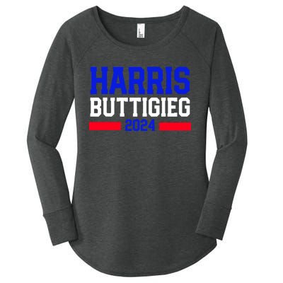 Kamala Harris Pete Buttigieg 2024 Usa President Women's Perfect Tri Tunic Long Sleeve Shirt