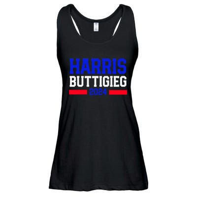 Kamala Harris Pete Buttigieg 2024 Usa President Ladies Essential Flowy Tank