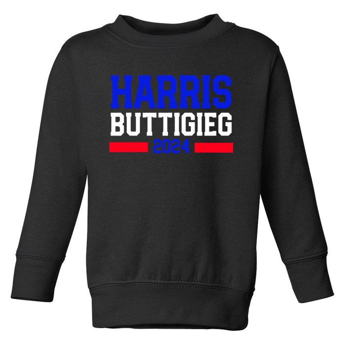 Kamala Harris Pete Buttigieg 2024 Usa President Toddler Sweatshirt