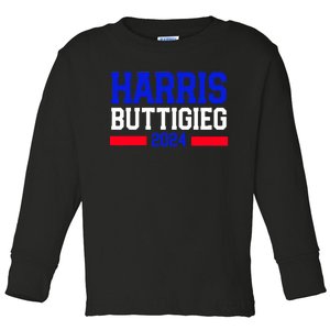 Kamala Harris Pete Buttigieg 2024 Usa President Toddler Long Sleeve Shirt