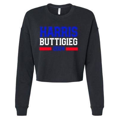 Kamala Harris Pete Buttigieg 2024 Usa President Cropped Pullover Crew