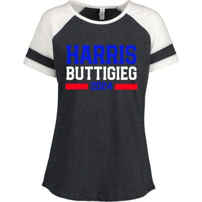 Kamala Harris Pete Buttigieg 2024 Usa President Enza Ladies Jersey Colorblock Tee