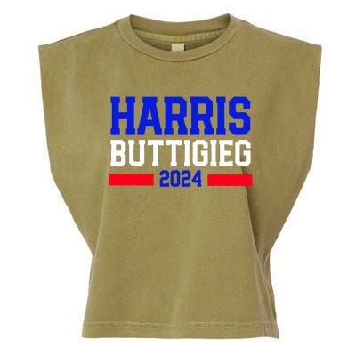 Kamala Harris Pete Buttigieg 2024 Usa President Garment-Dyed Women's Muscle Tee