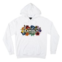 Kamala Harris Pretty Floral Flowers Harris 2024 Hoodie