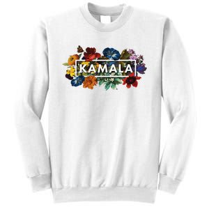 Kamala Harris Pretty Floral Flowers Harris 2024 Sweatshirt