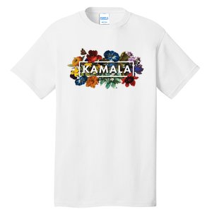 Kamala Harris Pretty Floral Flowers Harris 2024 Tall T-Shirt