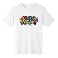 Kamala Harris Pretty Floral Flowers Harris 2024 Tall Fusion ChromaSoft Performance T-Shirt