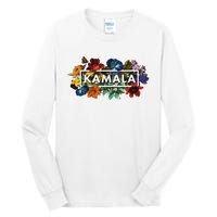 Kamala Harris Pretty Floral Flowers Harris 2024 Tall Long Sleeve T-Shirt