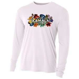 Kamala Harris Pretty Floral Flowers Harris 2024 Cooling Performance Long Sleeve Crew