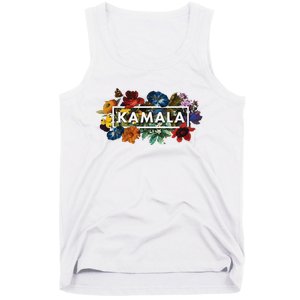 Kamala Harris Pretty Floral Flowers Harris 2024 Tank Top