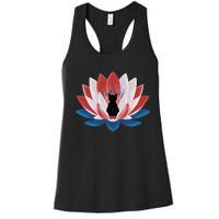 Kamala Harris President Campaign Lotus Childless Cat Lady Women's Racerback Tank