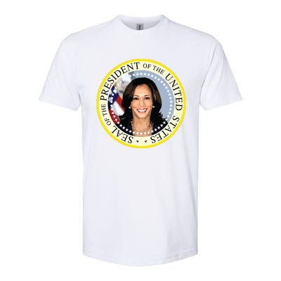 Kamala Harris Presidential Seal Portrait Softstyle® CVC T-Shirt