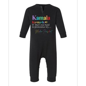 Kamala Harris Pronunciation Madam President Infant Fleece One Piece