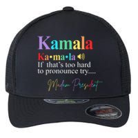 Kamala Harris Pronunciation Madam President Flexfit Unipanel Trucker Cap