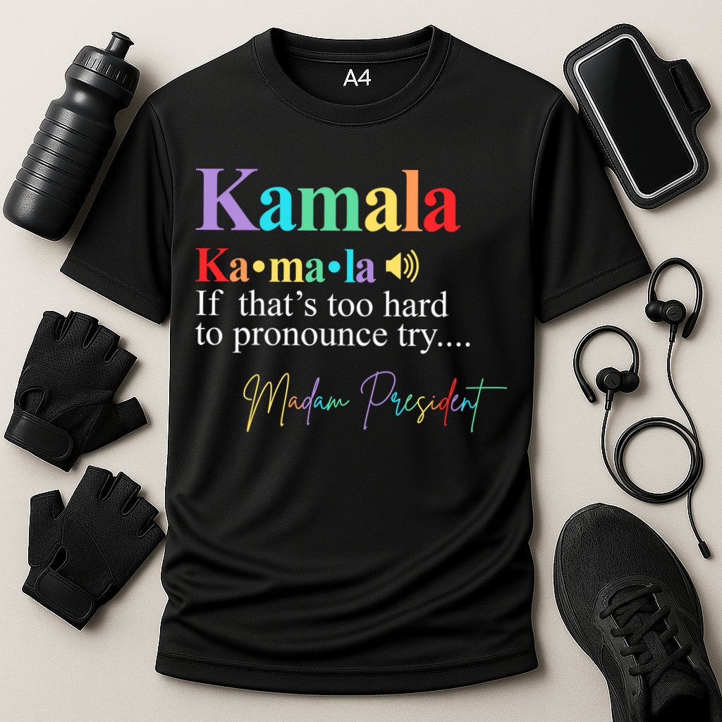 Kamala Harris Pronunciation Madam President Cooling Performance Crew T-Shirt
