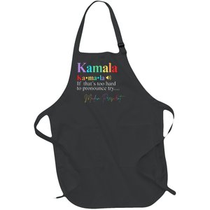 Kamala Harris Pronunciation Madam President Full-Length Apron With Pockets