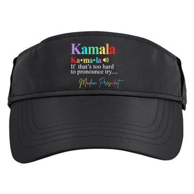Kamala Harris Pronunciation Madam President Adult Drive Performance Visor
