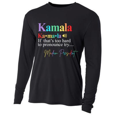 Kamala Harris Pronunciation Madam President Cooling Performance Long Sleeve Crew