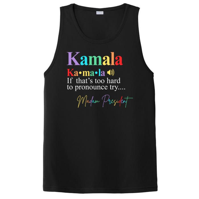 Kamala Harris Pronunciation Madam President PosiCharge Competitor Tank