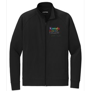 Kamala Harris Pronunciation Madam President Stretch Full-Zip Cadet Jacket