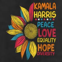 Kamala Harris Peace Love Equality Hope Diversity Beanie