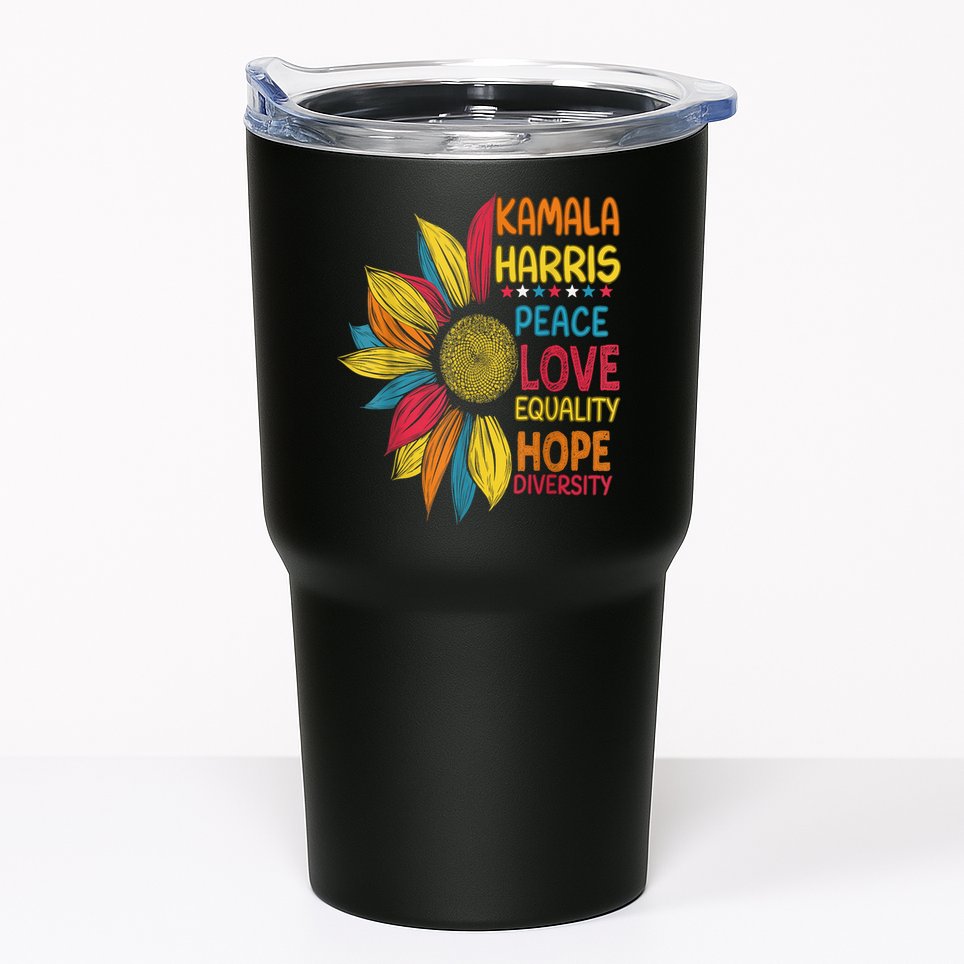 Kamala Harris Peace Love Equality Hope Diversity Tumbler