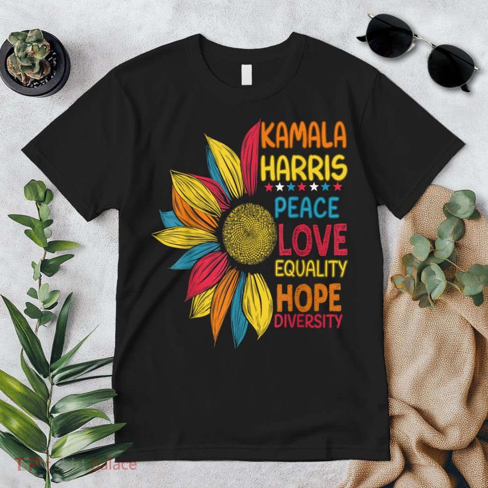 Kamala Harris Peace Love Equality Hope Diversity Premium T-Shirt