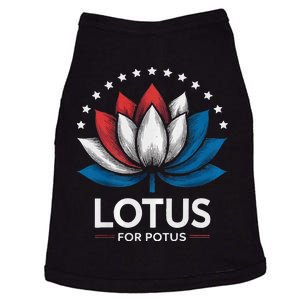 Kamala Harris President Campaign Lotus For Potus Doggie Tank