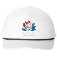 Kamala Harris President Campaign Lotus For Potus Snapback Five-Panel Rope Hat