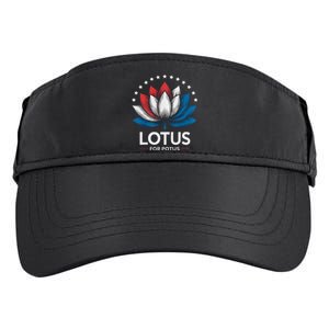 Kamala Harris President Campaign Lotus For Potus Adult Drive Performance Visor