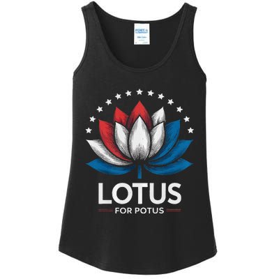 Kamala Harris President Campaign Lotus For Potus Ladies Essential Tank