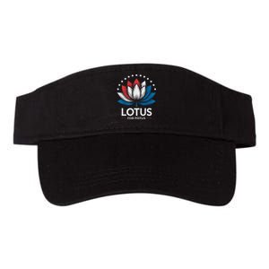 Kamala Harris President Campaign Lotus For Potus Valucap Bio-Washed Visor