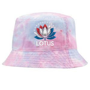 Kamala Harris President Campaign Lotus For Potus Tie-Dyed Bucket Hat