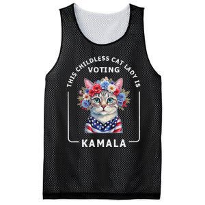 Kamala Harris Presiden 2024 Childless Cat Lady Madam Gift Mesh Reversible Basketball Jersey Tank