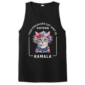 Kamala Harris Presiden 2024 Childless Cat Lady Madam Gift PosiCharge Competitor Tank