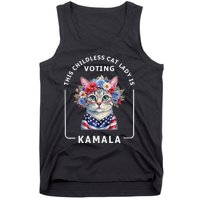 Kamala Harris Presiden 2024 Childless Cat Lady Madam Gift Tank Top