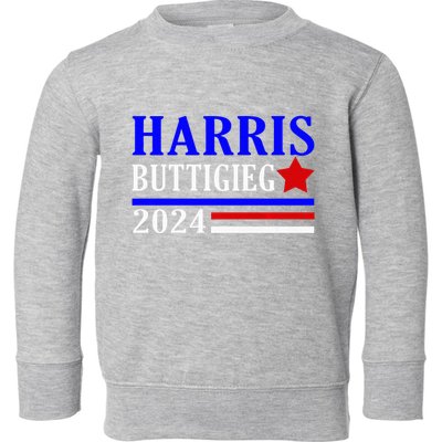 Kamala Harris Pete Buttigieg 2024 Election Democrat Usa 2024 Toddler Sweatshirt