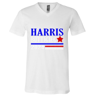 Kamala Harris Pete Buttigieg 2024 Election Democrat Usa 2024 V-Neck T-Shirt