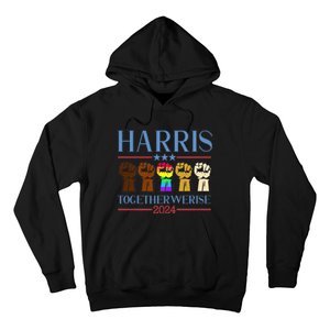 Kamala Harris President Together We Rise 2024 Funny Voting For Kamala Harris Hoodie