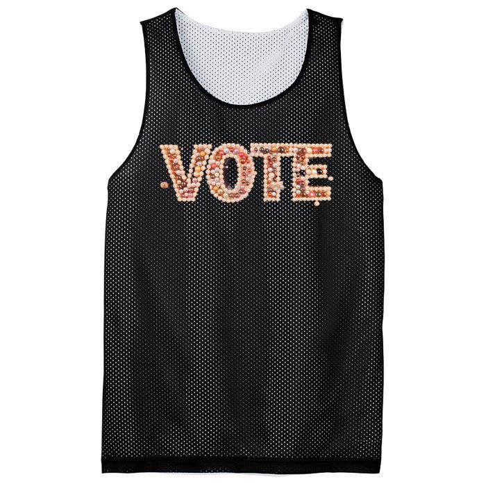 Kamala Harris Pearls To The Polls 1 Vote Pearls To The Polls Vote Mesh Reversible Basketball Jersey Tank